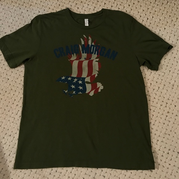 Bella Canvas Tops - Bella Canvas Cotton USA Eagle Craig Morgan Army L